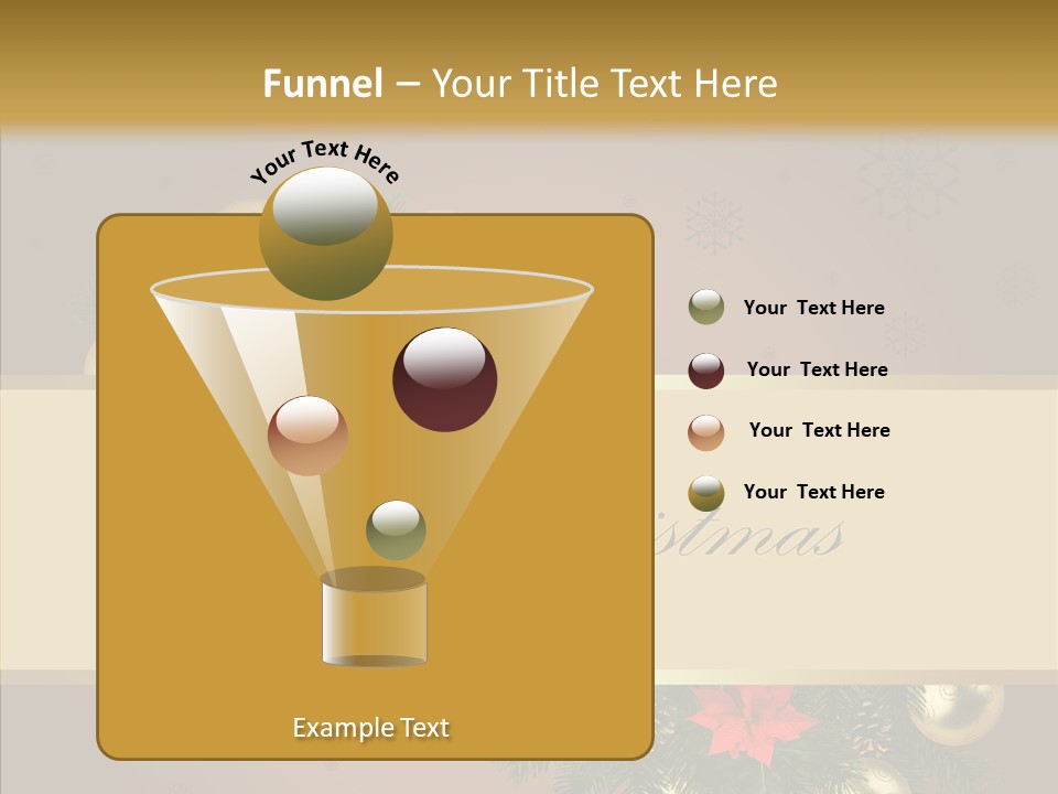 Weihnachtlich Dezember Textfreiraum PowerPoint Template