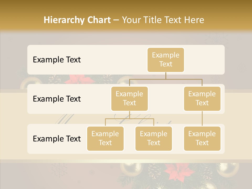 Weihnachtlich Dezember Textfreiraum PowerPoint Template