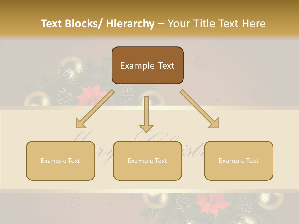 Weihnachtlich Dezember Textfreiraum PowerPoint Template