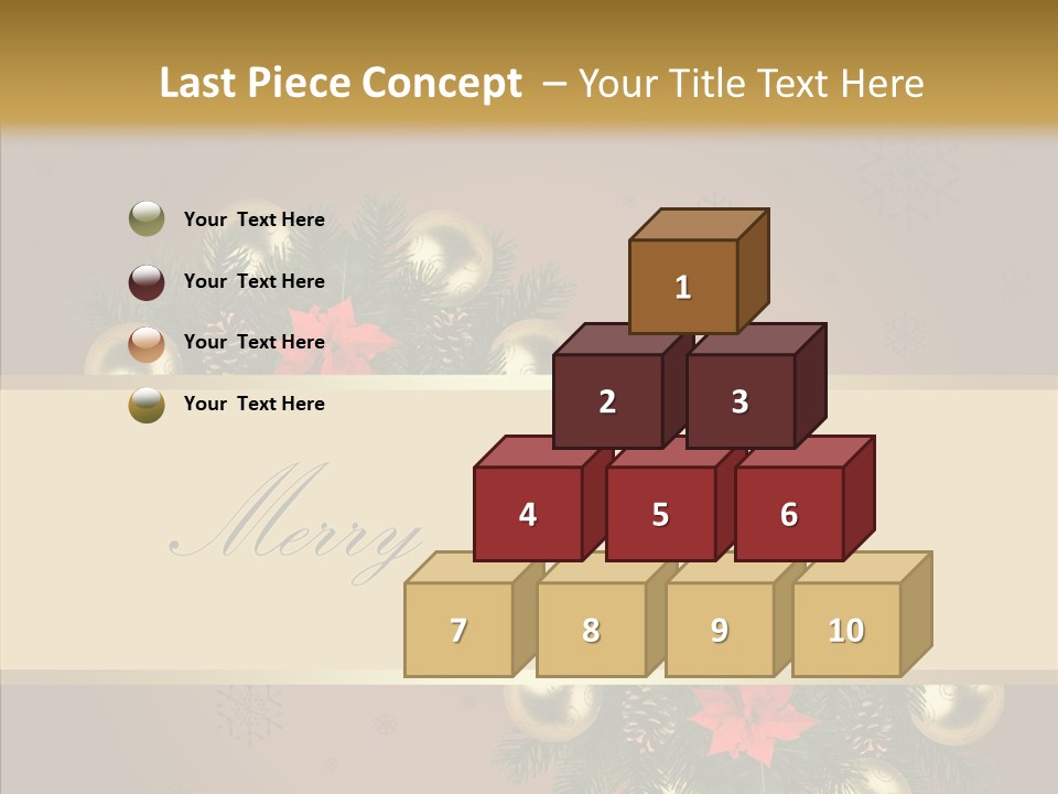 Weihnachtlich Dezember Textfreiraum PowerPoint Template