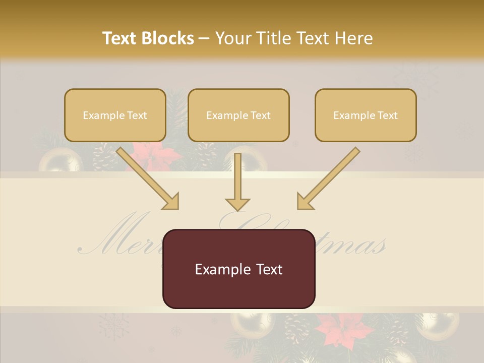 Weihnachtlich Dezember Textfreiraum PowerPoint Template