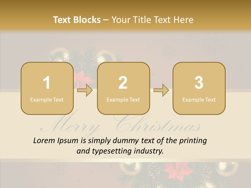 Weihnachtlich Dezember Textfreiraum PowerPoint Template