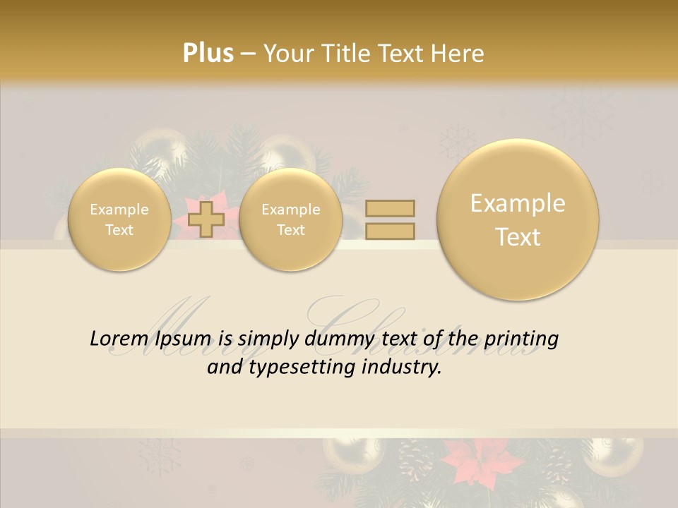 Weihnachtlich Dezember Textfreiraum PowerPoint Template