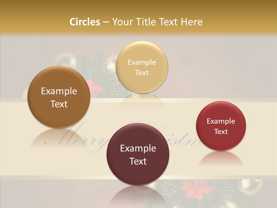 Weihnachtlich Dezember Textfreiraum PowerPoint Template