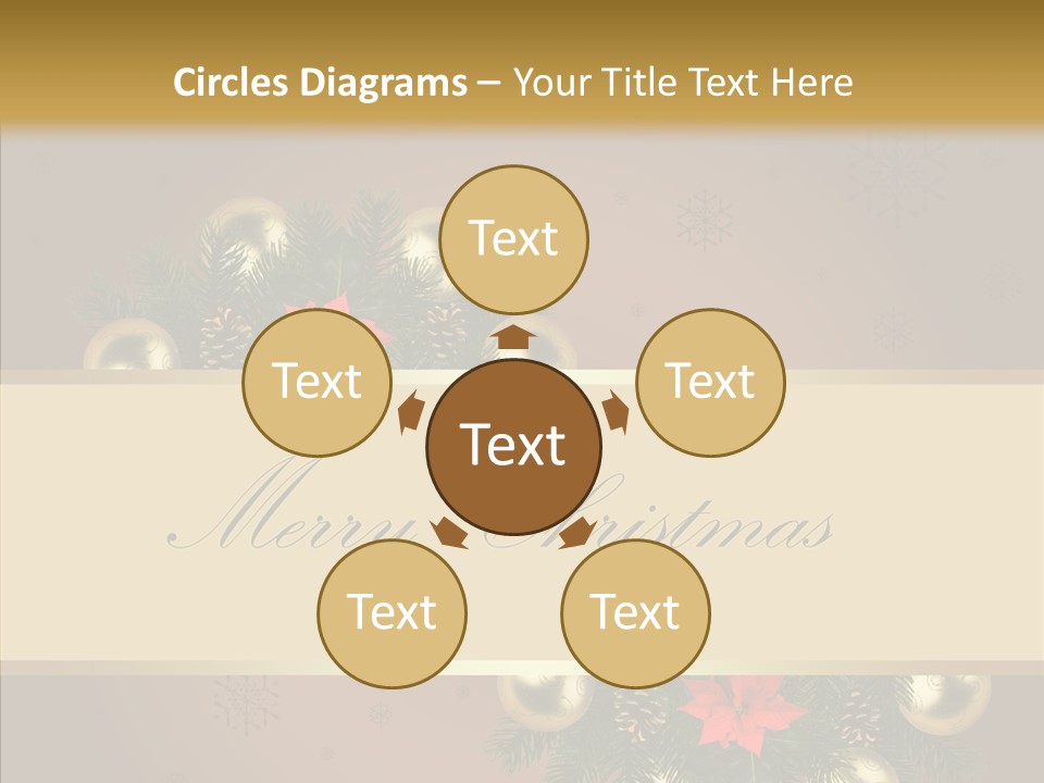 Weihnachtlich Dezember Textfreiraum PowerPoint Template