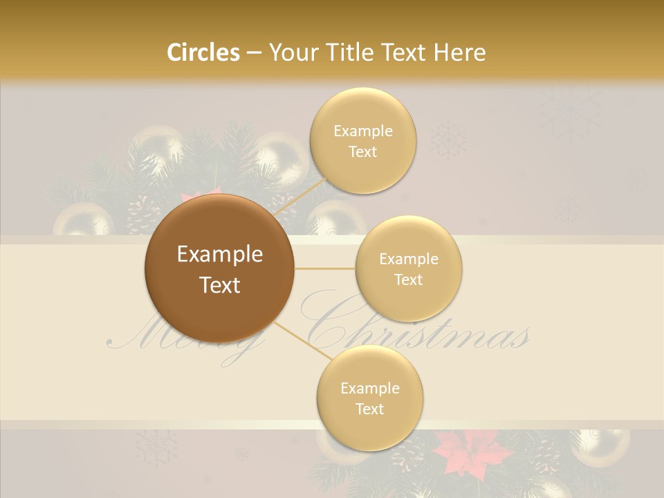 Weihnachtlich Dezember Textfreiraum PowerPoint Template