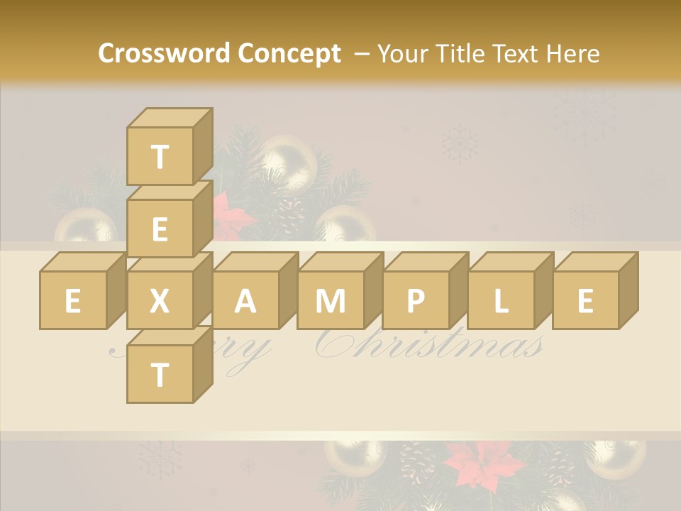 Weihnachtlich Dezember Textfreiraum PowerPoint Template