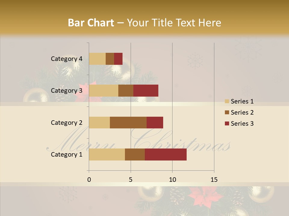 Weihnachtlich Dezember Textfreiraum PowerPoint Template