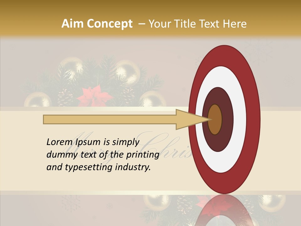 Weihnachtlich Dezember Textfreiraum PowerPoint Template