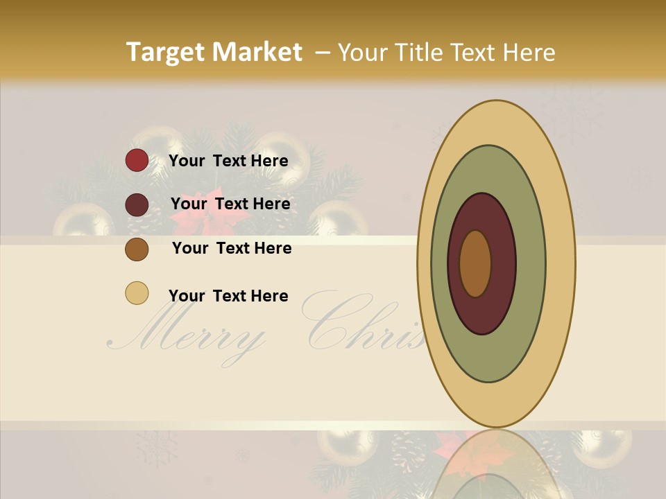 Weihnachtlich Dezember Textfreiraum PowerPoint Template