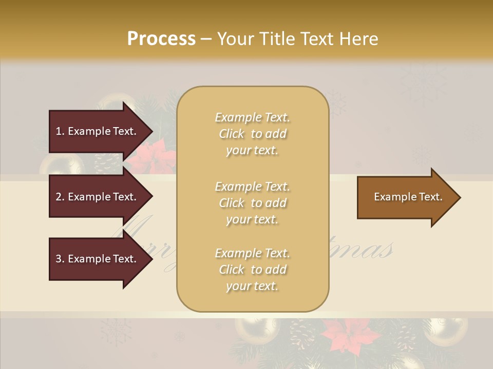Weihnachtlich Dezember Textfreiraum PowerPoint Template