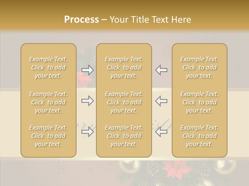 Weihnachtlich Dezember Textfreiraum PowerPoint Template