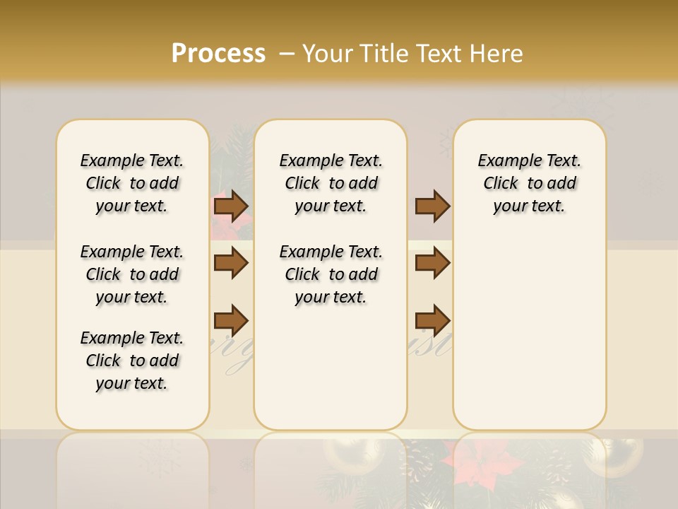 Weihnachtlich Dezember Textfreiraum PowerPoint Template