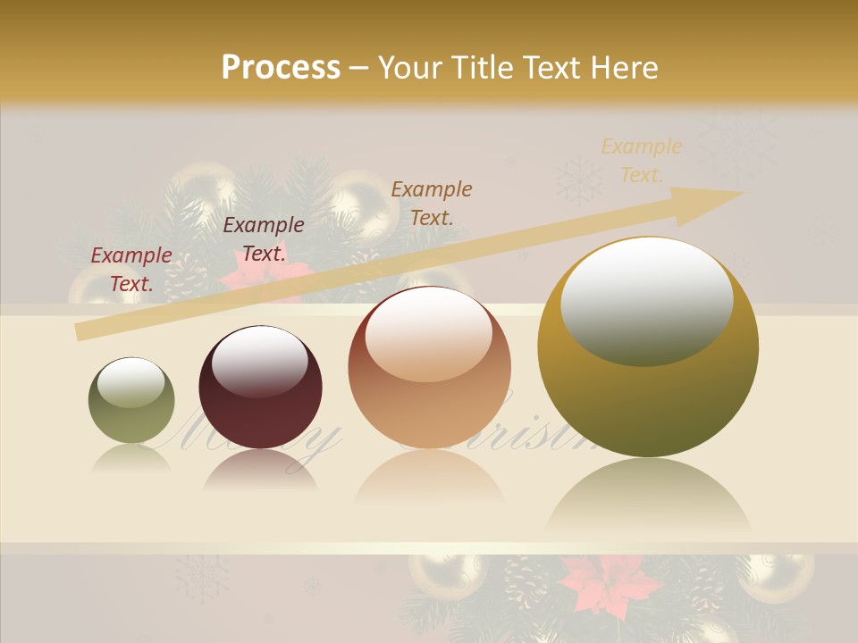 Weihnachtlich Dezember Textfreiraum PowerPoint Template