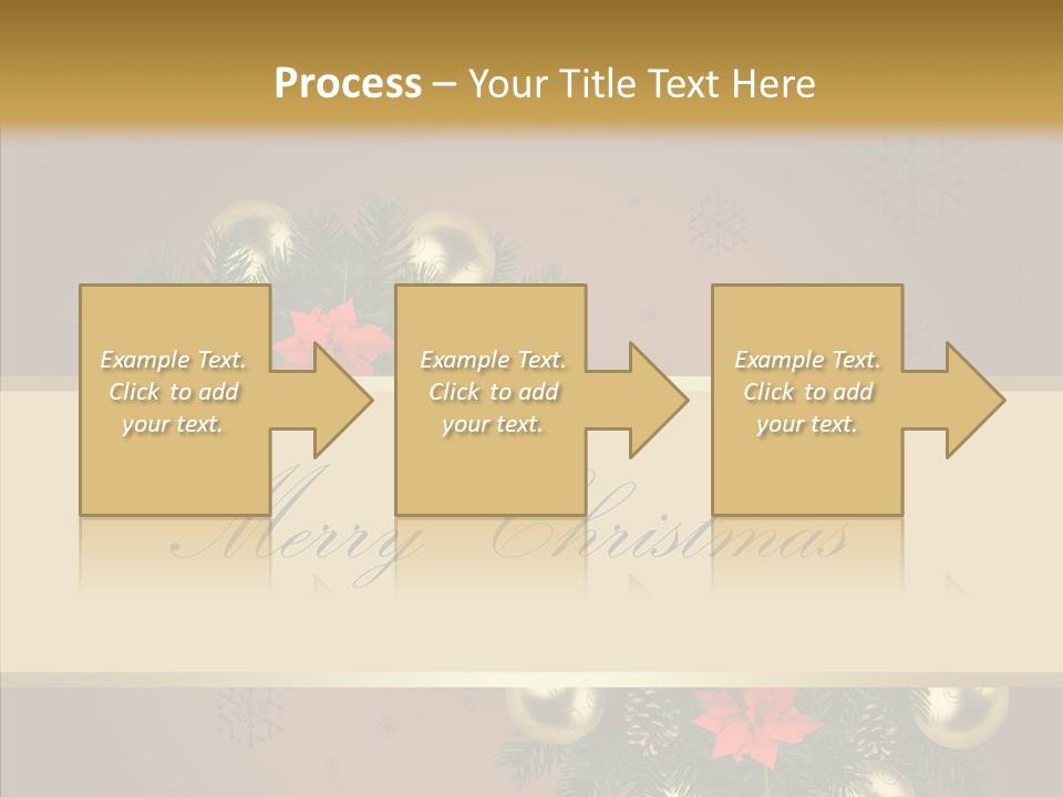 Weihnachtlich Dezember Textfreiraum PowerPoint Template