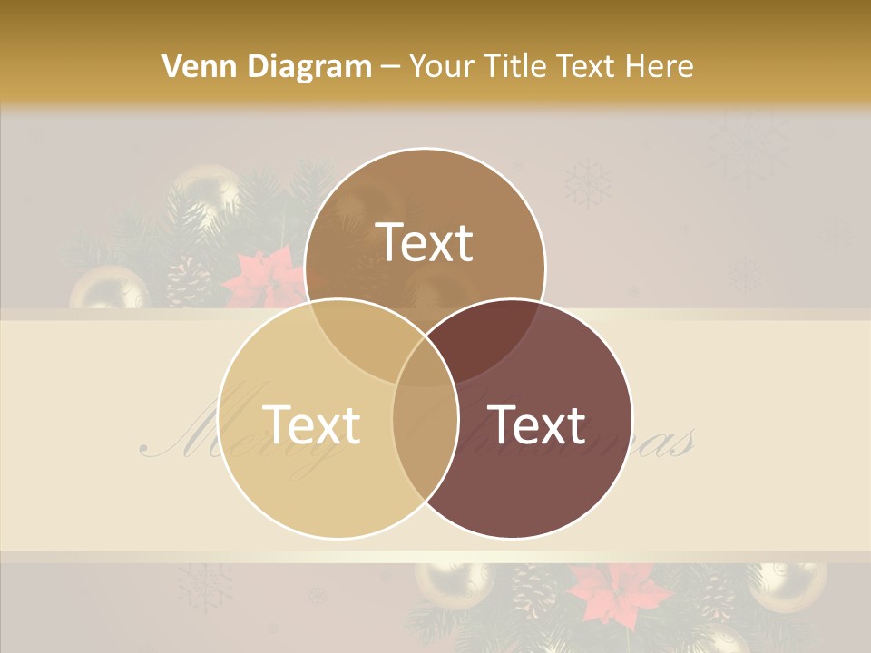 Weihnachtlich Dezember Textfreiraum PowerPoint Template