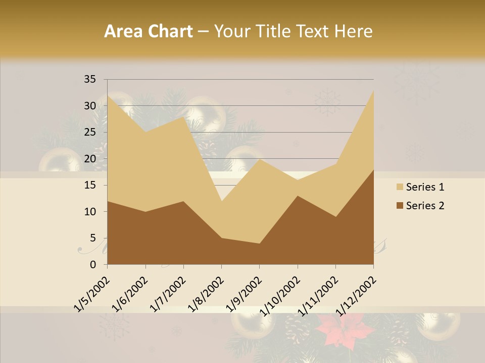 Weihnachtlich Dezember Textfreiraum PowerPoint Template