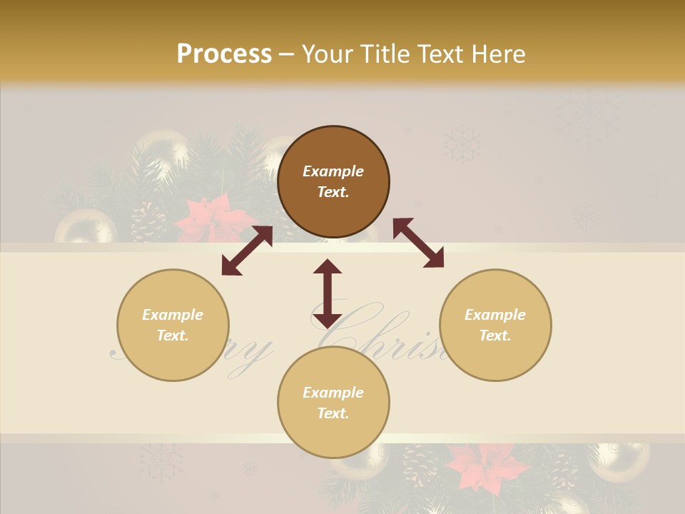 Weihnachtlich Dezember Textfreiraum PowerPoint Template