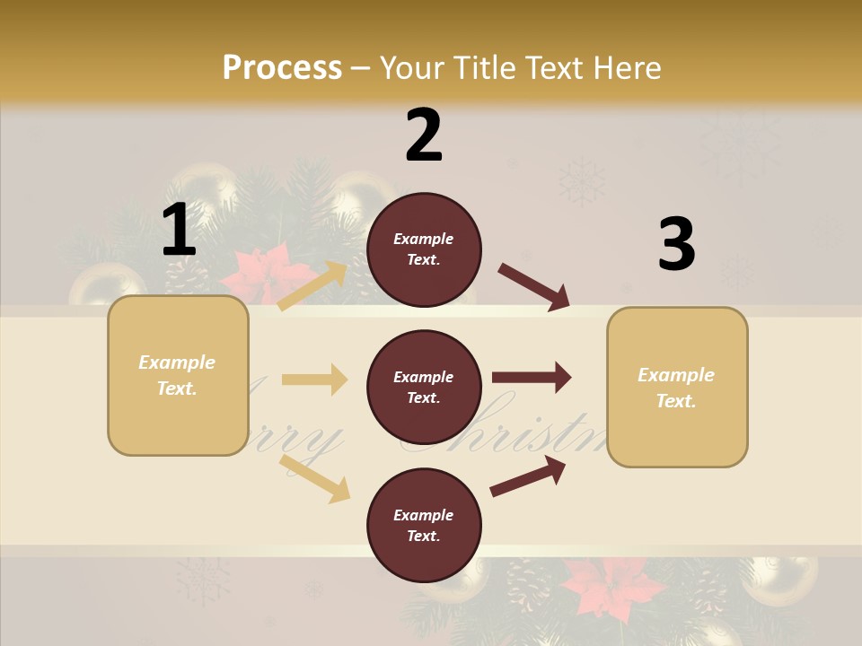Weihnachtlich Dezember Textfreiraum PowerPoint Template