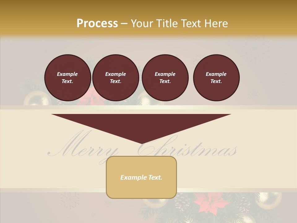 Weihnachtlich Dezember Textfreiraum PowerPoint Template