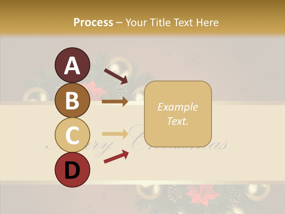 Weihnachtlich Dezember Textfreiraum PowerPoint Template