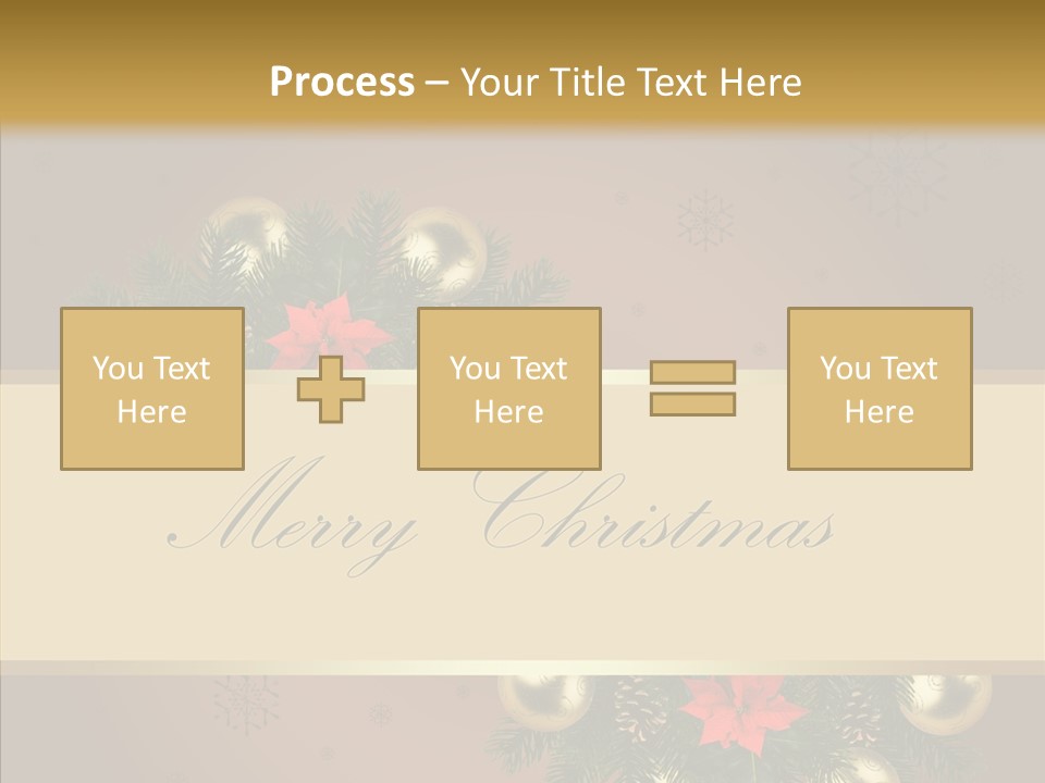 Weihnachtlich Dezember Textfreiraum PowerPoint Template