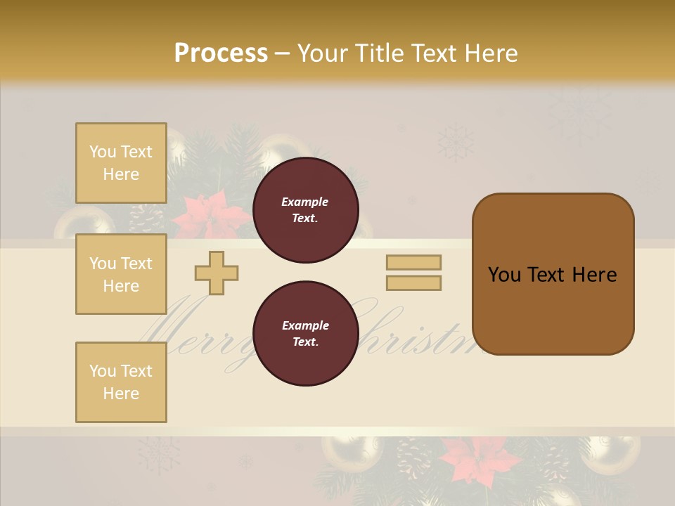 Weihnachtlich Dezember Textfreiraum PowerPoint Template