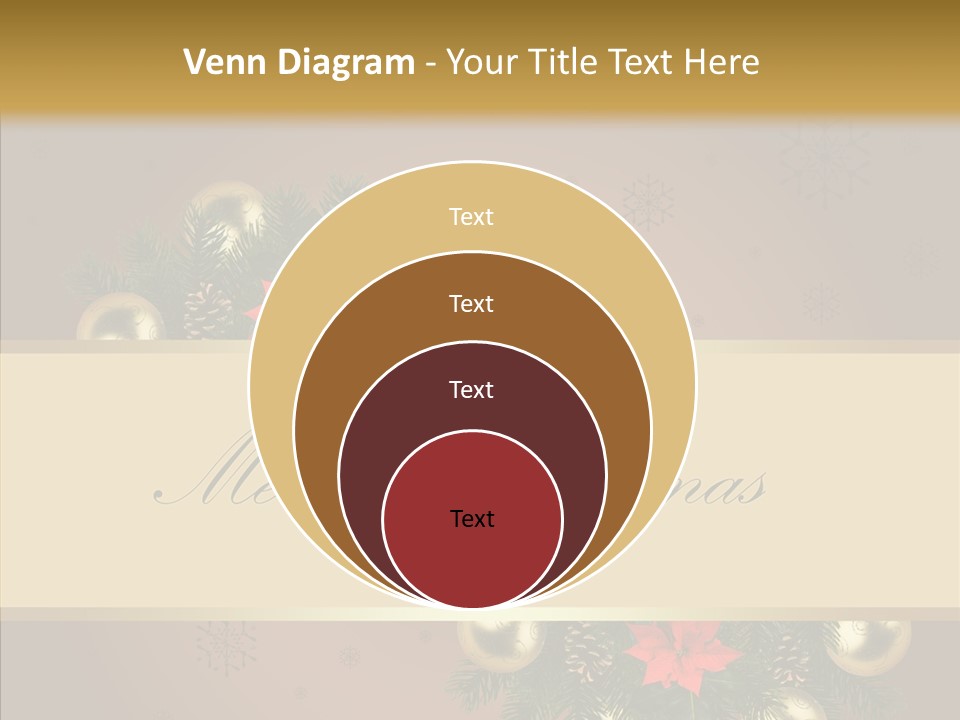 Weihnachtlich Dezember Textfreiraum PowerPoint Template