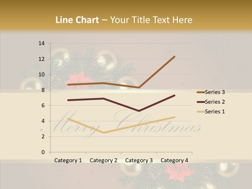 Weihnachtlich Dezember Textfreiraum PowerPoint Template