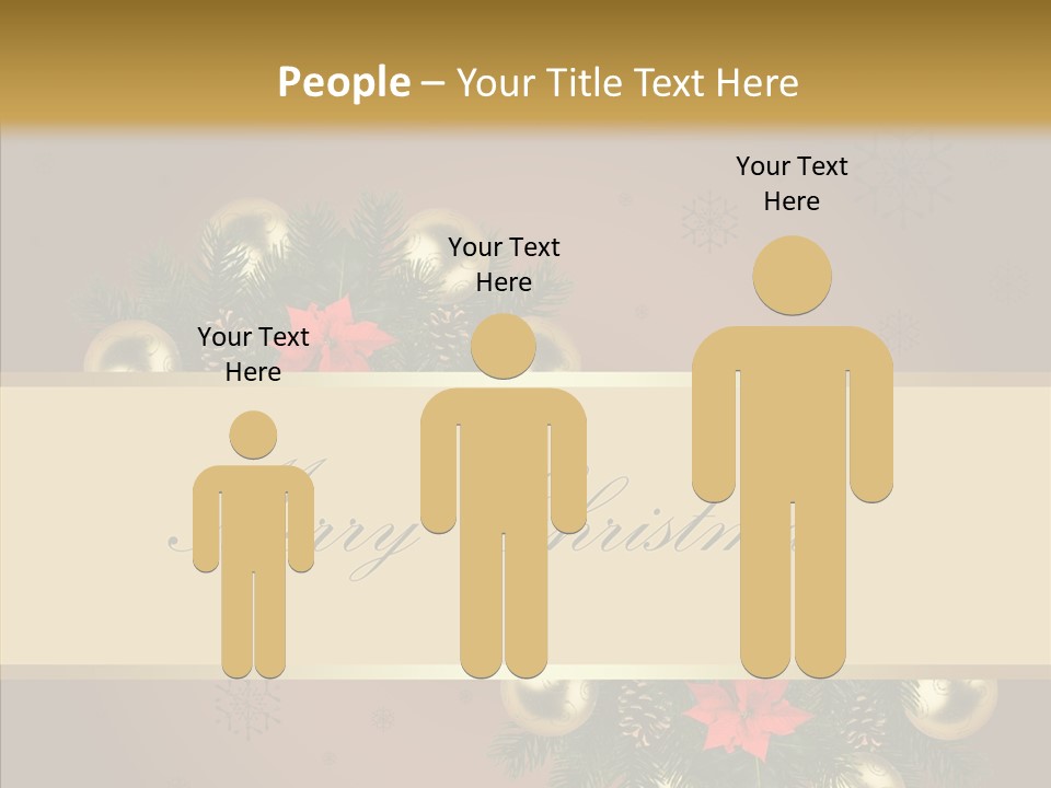 Weihnachtlich Dezember Textfreiraum PowerPoint Template