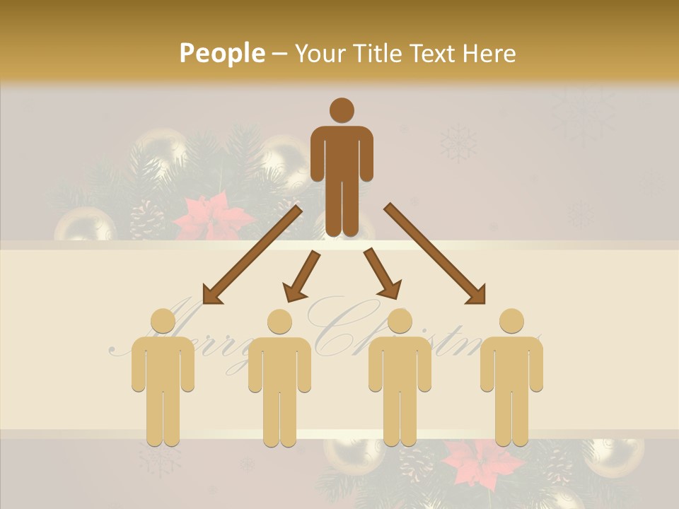 Weihnachtlich Dezember Textfreiraum PowerPoint Template