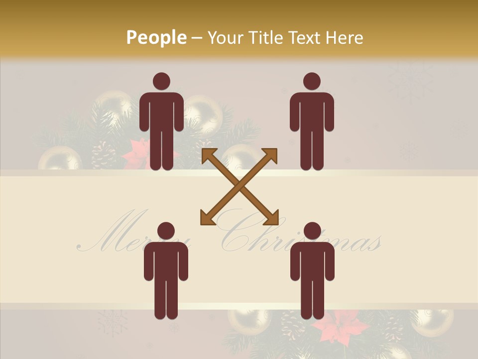 Weihnachtlich Dezember Textfreiraum PowerPoint Template