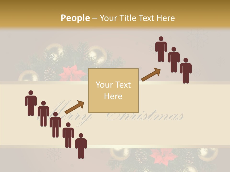 Weihnachtlich Dezember Textfreiraum PowerPoint Template