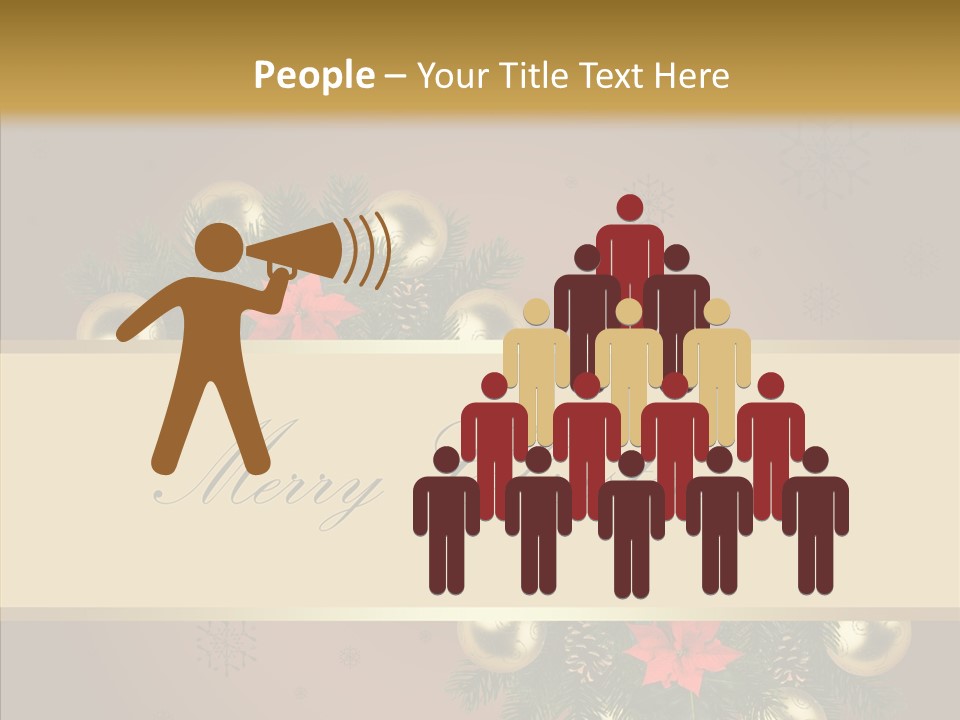 Weihnachtlich Dezember Textfreiraum PowerPoint Template