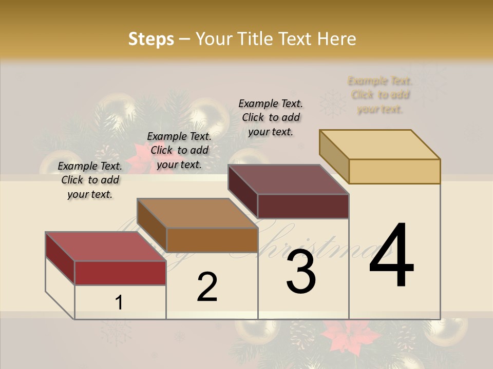 Weihnachtlich Dezember Textfreiraum PowerPoint Template