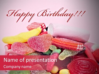 Confection Holiday Wish PowerPoint Template