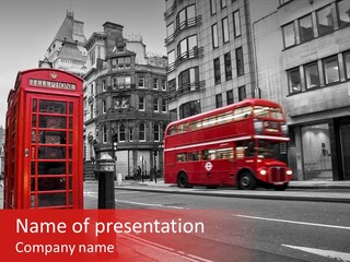 Noir British Britannique PowerPoint Template