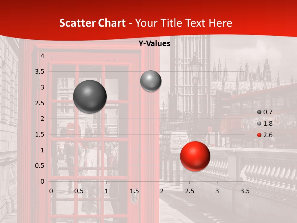 Landscape London Red Bus PowerPoint Template