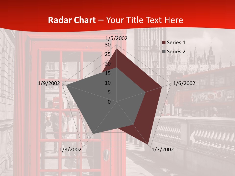 Landscape London Red Bus PowerPoint Template