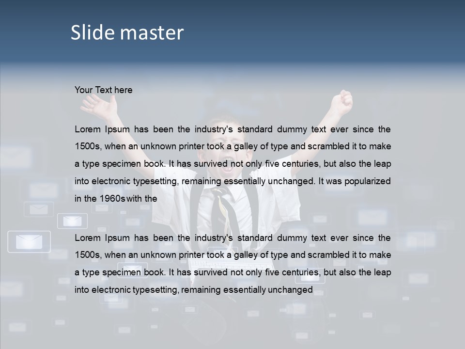 Business Screen Contact PowerPoint Template