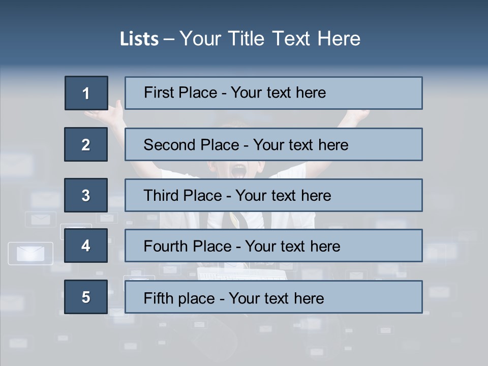 Business Screen Contact PowerPoint Template