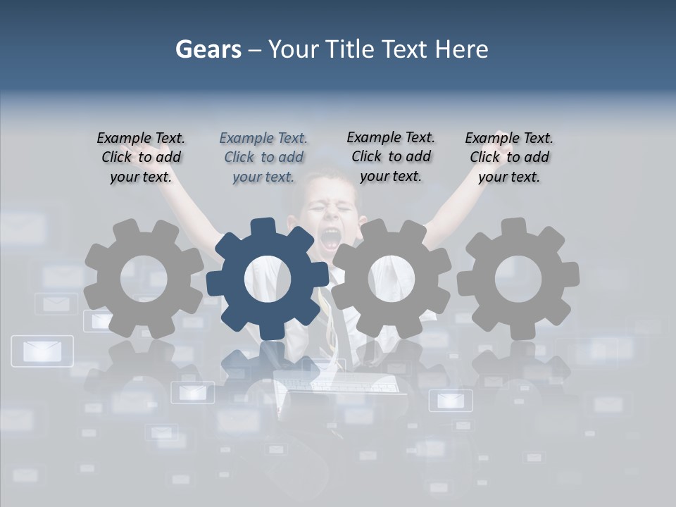 Business Screen Contact PowerPoint Template