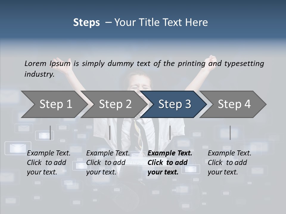 Business Screen Contact PowerPoint Template