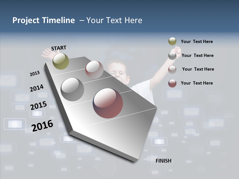 Business Screen Contact PowerPoint Template