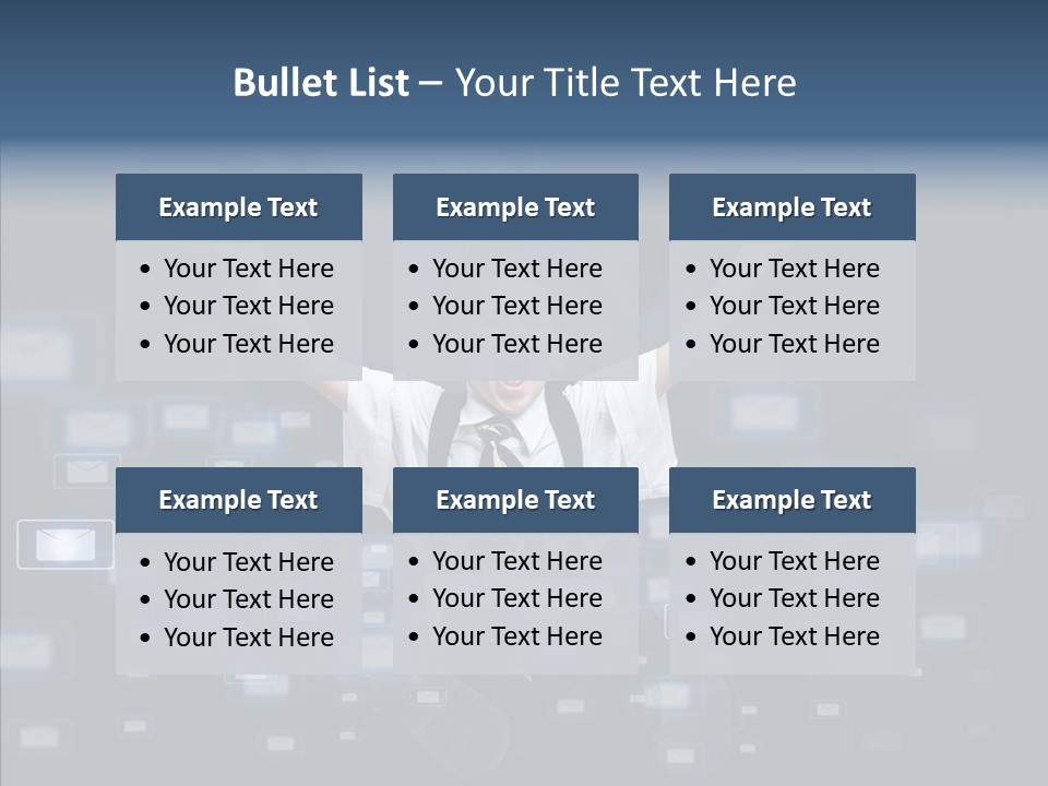 Business Screen Contact PowerPoint Template