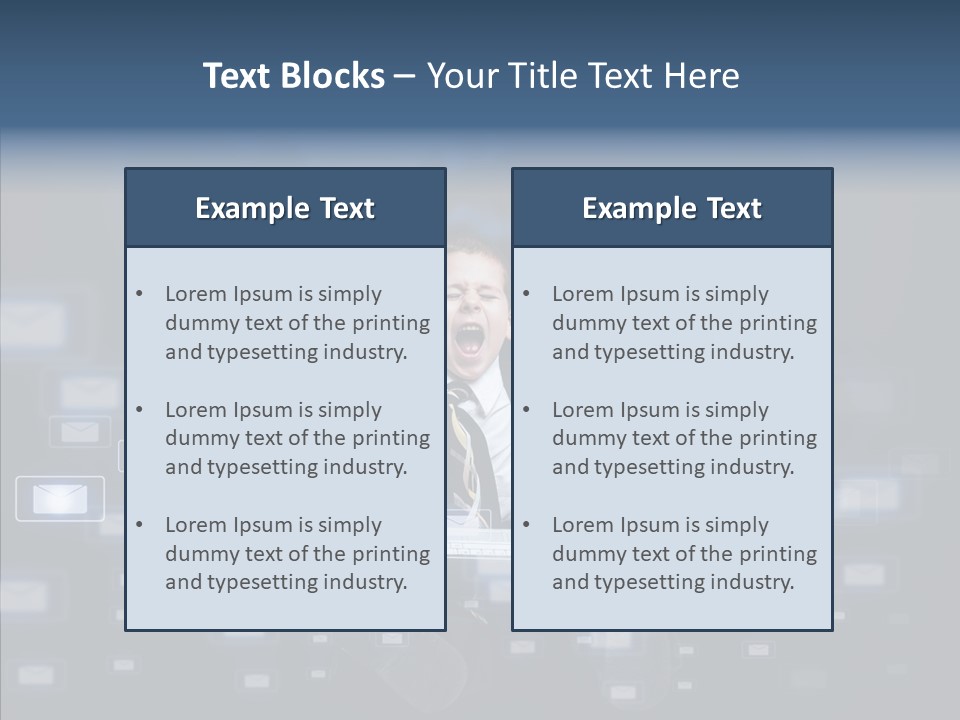 Business Screen Contact PowerPoint Template