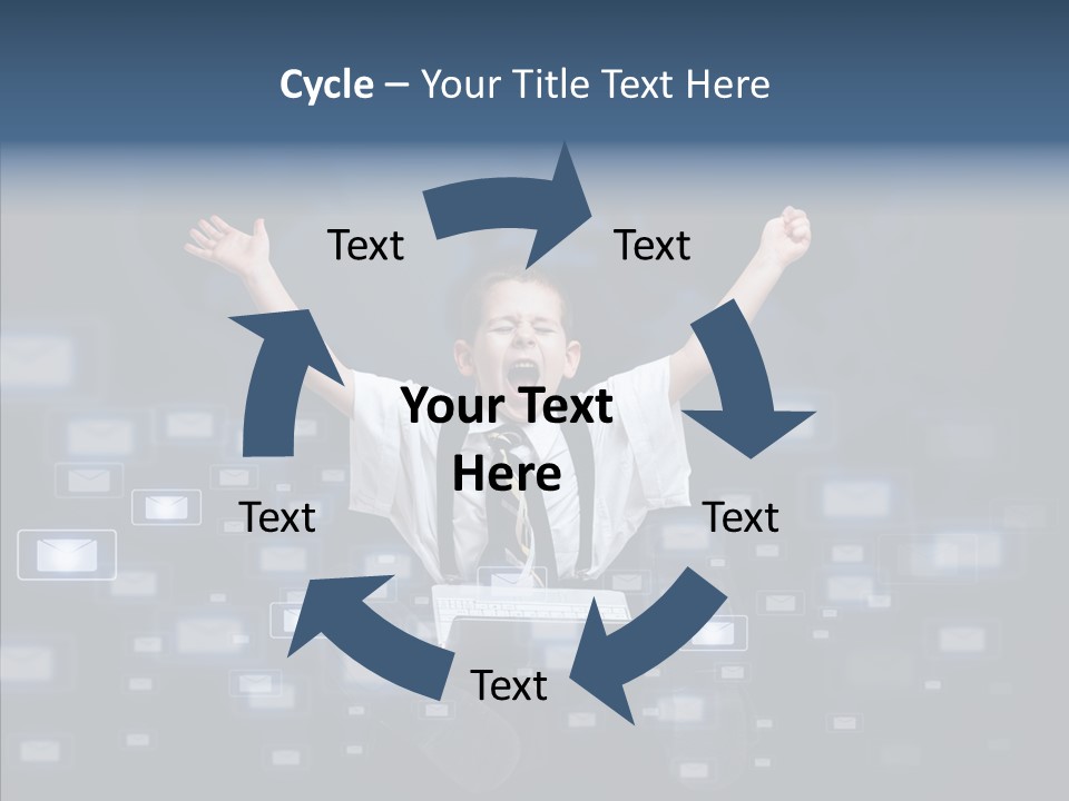 Business Screen Contact PowerPoint Template