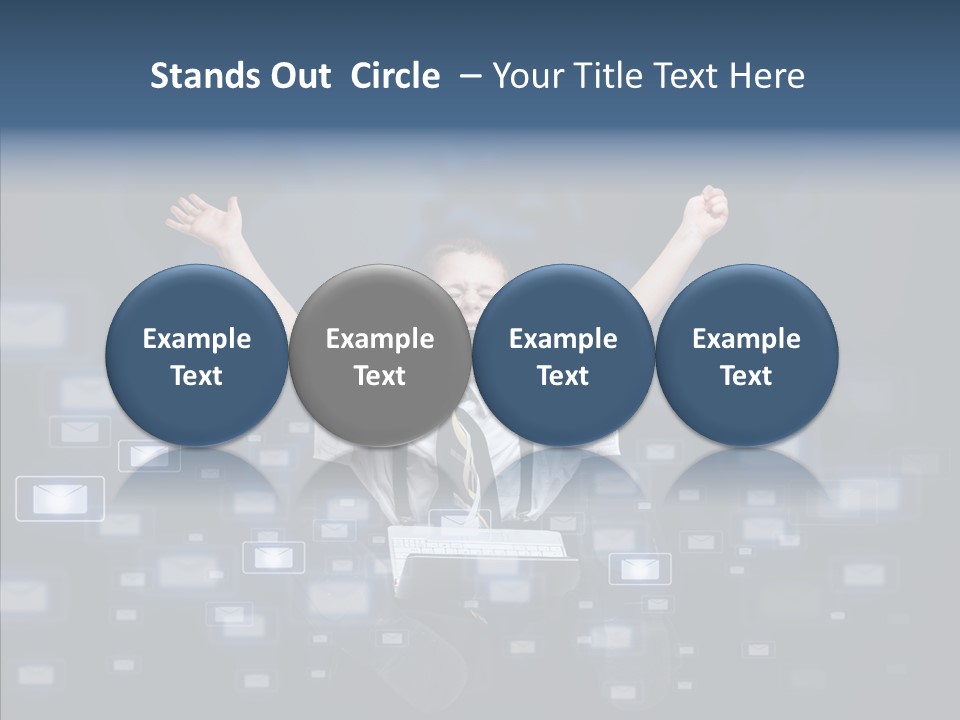Business Screen Contact PowerPoint Template