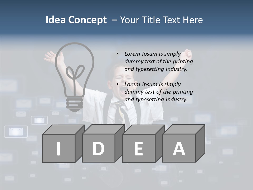 Business Screen Contact PowerPoint Template