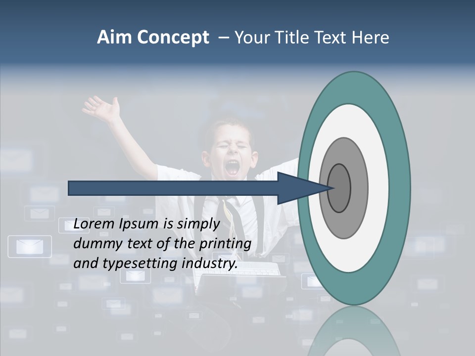 Business Screen Contact PowerPoint Template